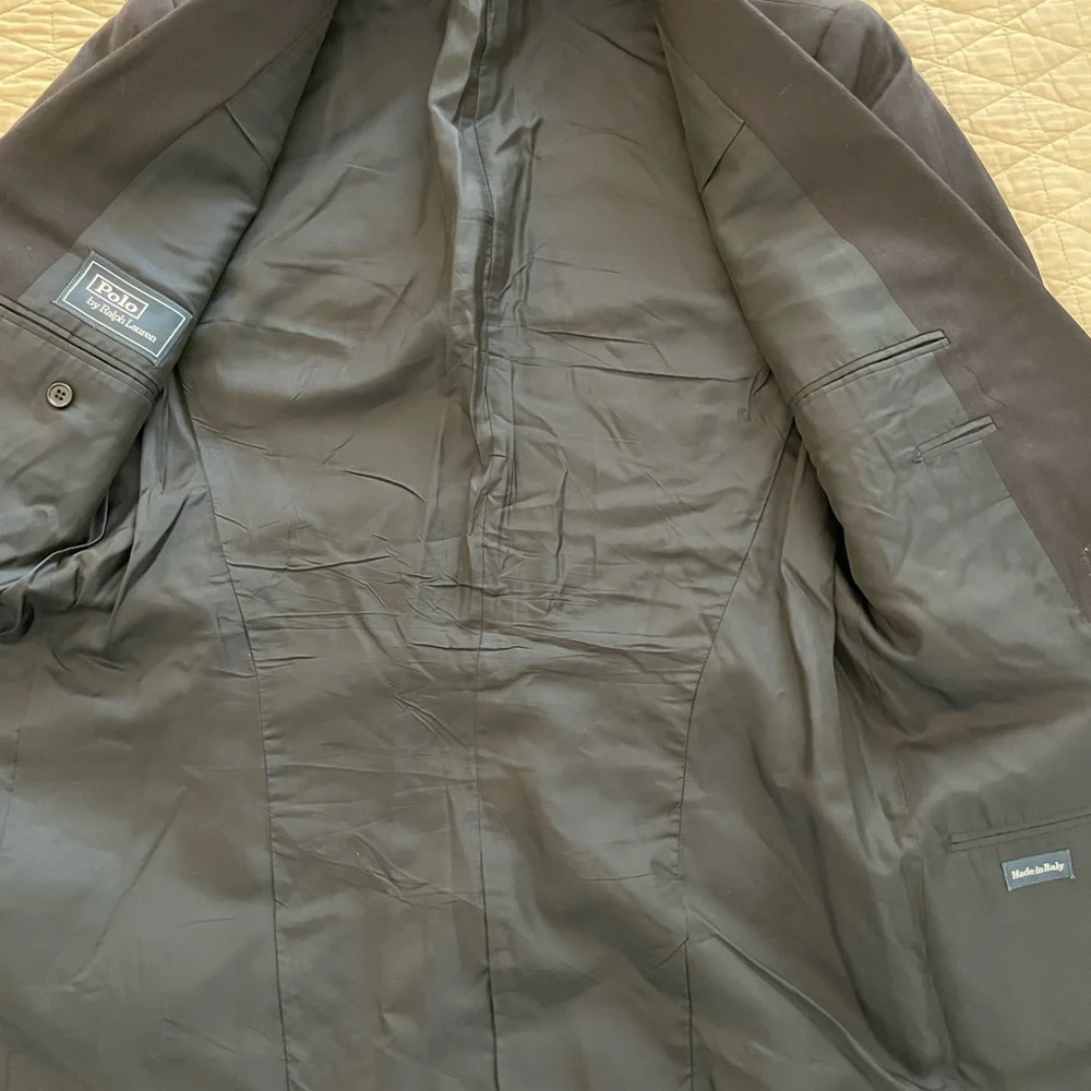 Polo‎ Ralph Lauren Made in Italy Vintage Wool Bradford Blazer in Midnight 42 R